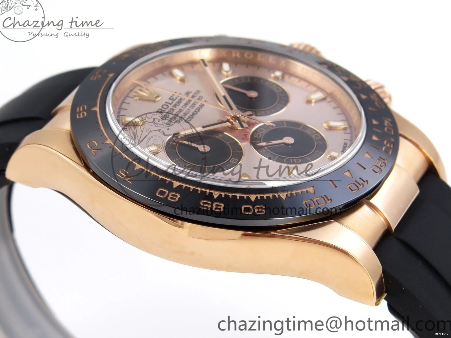 MiroTime 0322 Daytona 116515 Clean 1:1 Best Edition Silver Dial RG Markers on Oysterflex Strap SA4130 V WrinkleFree 1965